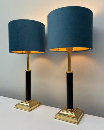 Tafellamp - Messing - Twee tafellampen