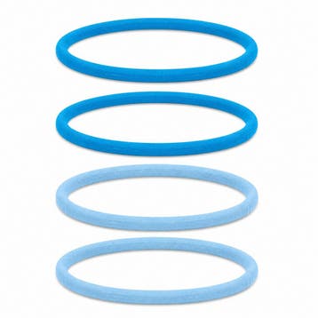 Haarband Sport 1cm - Endless Elastiek - Nylon - Blauw - Set, Sieraden, Tassen en Uiterlijk, Nieuw