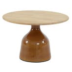 June lounge tuintafel hoogglans keramiek caramel 60xH40 cm, Tuin en Terras, Tuintafels, Ophalen of Verzenden, Nieuw