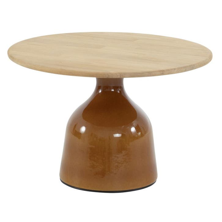 June lounge tuintafel hoogglans keramiek caramel 60xH40 cm, Tuin en Terras, Tuintafels, Nieuw, Ophalen of Verzenden