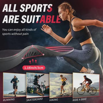 Orthopedische Sportzolen met PU Gel - Schokabsorptie & Boogo, Verzenden, Nieuw