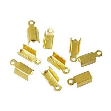 10 x Vergulde veterklem 8,5mm (Veterklemmen), Ophalen of Verzenden, Nieuw, Overige typen