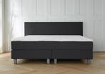 ACTIE! Boxspring Malaga 180 200 Zwart, Verzenden, Zwart, 180 cm, 200 cm
