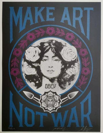 Shepard Fairey (OBEY) & Alfredo Gonzalez - Make Art Not War