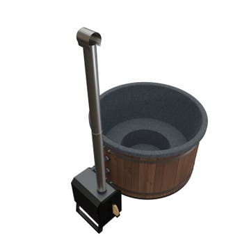 Welltub - Hottub Exclusive 1800 Thermowood met externe, Verzenden, Nieuw