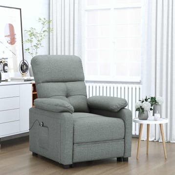 vidaXL Fauteuil elektrisch verstelbaar stof donkergrijs, Verzenden, Nieuw