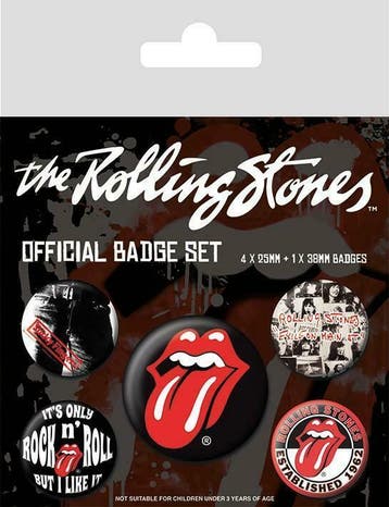 The Rolling Stones Button 5-pack officiële merchandise, Ophalen of Verzenden, Nieuw, Gebruiksvoorwerp