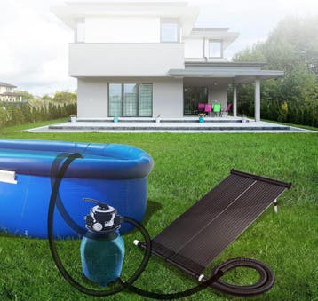 Zwembad verwarming - Solar mat - 108x73 cm - Zwart - KESSER®, Verzenden, Zo goed als nieuw
