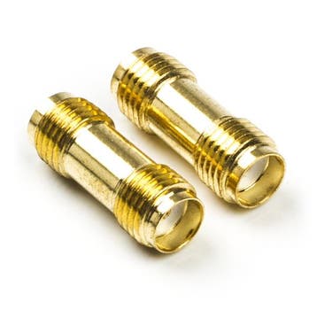 SMA adapter (v/v) - Nedis (Verguld, 2 stuks), Verzenden, Nieuw