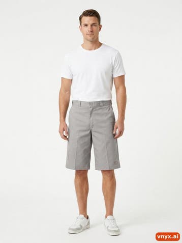 Dickies Korte broeken Heren maat W29 Grijs Vintage, Ophalen of Verzenden, Nieuw, Dickies