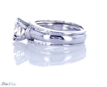 Ring - 14 karaat Witgoud - 1.23ct. tw. Diamant (Natuurlijk), Nieuw