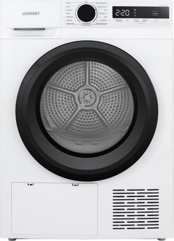 Veripart VPDR9cwde - Warmtepompdroger - 9 kg - Energieklasse, Ophalen of Verzenden, Nieuw, Voorlader, 85 tot 90 cm
