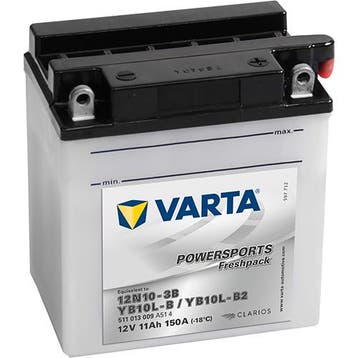 Varta Powersports Freshpack YB10L-B accu | 511 013 009 | 12, Ophalen of Verzenden, Nieuw
