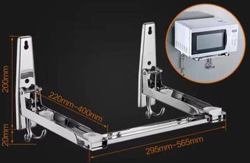 Inklapbare RVS Wandhouder Magnetron – Verstelbaar 40 cm, Verzenden, Nieuw
