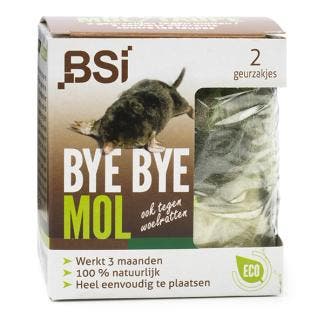 Mollenverjager | BSI (2 geurzakjes, Natuurlijk), Dieren en Toebehoren, Verzenden, Nieuw