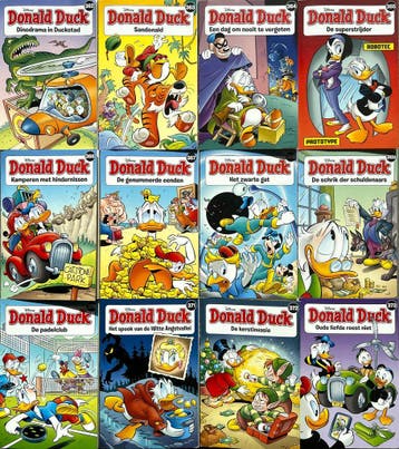 Gratis verzending! Donald Duck Rugtekening 362 t/m 373, Verzenden, Complete serie of reeks, Zo goed als nieuw, Donald Duck