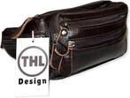 THL Design  Leren Heuptas Dames / Heren Heuptasjes, Overige merken, Bruin, Verzenden, Nieuw