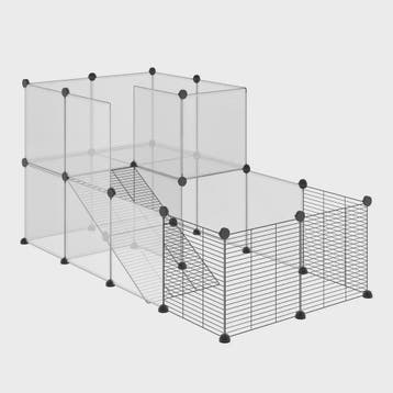 Modulaire Knaagdierenkooi RVS - 27 Delen - Voor Konijnen, Ca, Dieren en Toebehoren, Verzenden, Nieuw