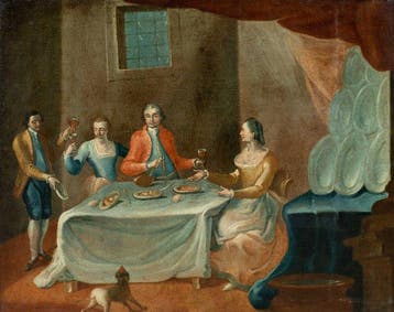 Venetian school (second half of the XVIII) - Interior with a