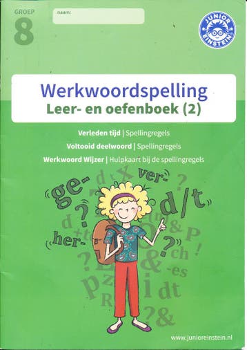 Junior Einstein Werkwoordspelling Leer en Oefenboek 2 (per s, Boeken, Verzenden, Nieuw