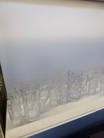 LEUMX Luxe Glazen Waterset 7-delig – Kristaldesign – Horeca, Ophalen, Nieuw