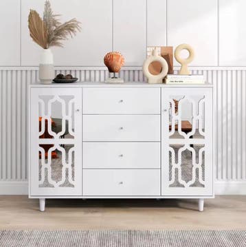 Klassieke Woonstijl Dressoir in het Wit - Nieuw Design, Verzenden, Nieuw