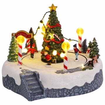 vidaXL Kerstdorp Decoratie 22 x 21,5 x 17 cm Kunststof, Verzenden, Nieuw