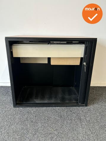B-Keuze - Roldeurkast - Basic - Hangmaplade - 74x80x45cm - z, Werkplek, Ophalen of Verzenden, Gebruikt, Kast