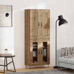 vidaXL buffetkast Artisan Eiken 69,5 x 34 x 180 cm Bewerkt, Minder dan 50 cm, Verzenden, Nieuw, Minder dan 100 cm