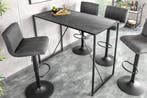 Moderne bartafel SLIM LINE 120 cm grafiet metalen bartafel -, Huis en Inrichting, Tafels | Eettafels, Ophalen of Verzenden, Nieuw