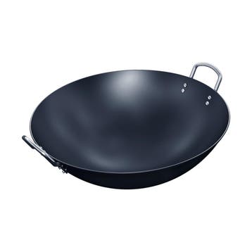 GGM Gastro | Wokpan - plaatstaal - Ø 450mm - hoogte: 145mm -, Verzenden, Nieuw