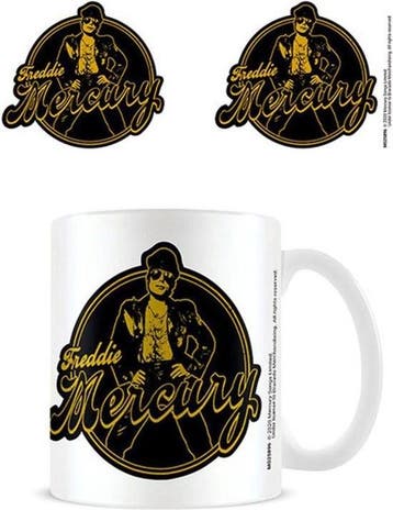 Queen Freddie Mercury - Biker - Mok officiële merchandise, Verzamelen, Ophalen of Verzenden, Nieuw, Gebruiksvoorwerp