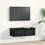 vidaXL Wandkast met lade Zwart Eiken 60 x 26 x 18,5 cm, Verzenden, Nieuw