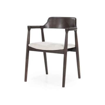 Stoel Yorick - Bruin - 96227 - eetkamerstoelen, Nieuw, Stof