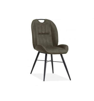 Eetkamerstoel Shelton - eetkamerstoelen - Groen, Nieuw, Overige materialen