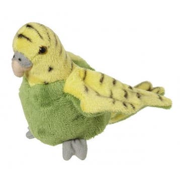 Nature Planet parkiet knuffel - pluche - groen - 16 cm, Verzenden, Nieuw