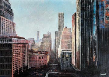 Marco Valli (XXI) - Città che non dorme, Antiek en Kunst