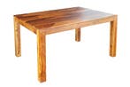 Massief houten eettafel PURE 120 cm bruin sheeshamhout met, Huis en Inrichting, Tafels | Eettafels, Ophalen of Verzenden, Nieuw