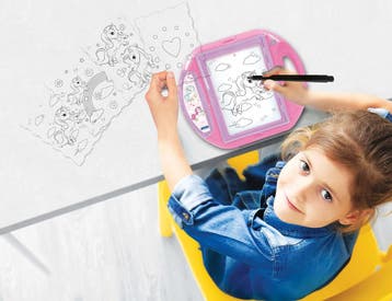Lexibook Tekenprojector voor kind - Unicorn met pennen en, Kinderen en Baby's, Ophalen of Verzenden, Zo goed als nieuw