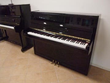 Carl Ebel piano, 1.10m. hoog, Als Nieuw - Direct Leverbaar, Verzenden, Zwart, Zo goed als nieuw, Piano