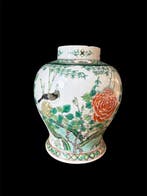 Grote porseleinen vaas - Famille Verte - China - Qing