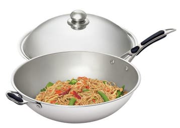 Bartscher Wokpan RVS met deksel | 6 liter | 640x360x220mm, Ophalen of Verzenden, Nieuw in verpakking