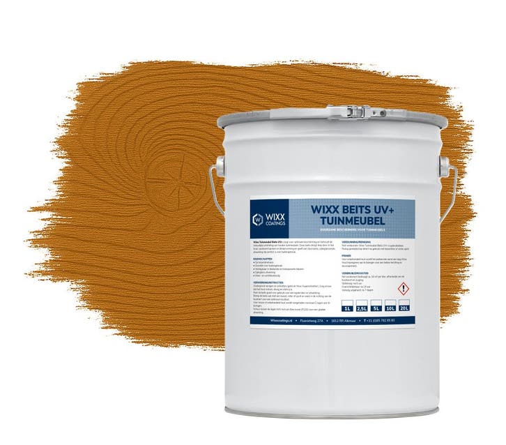 Wixx Tuinmeubelbeits UV+ Licht Eiken 20L, Doe-het-zelf en Verbouw, Verf, Beits en Lak, Beits, Nieuw, 15 tot 20 liter, Verzenden