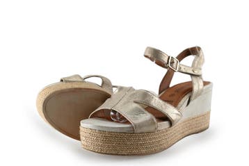 Manfield Espadrilles in maat 38 Goud, Overige kleuren, Verzenden, Zo goed als nieuw, Manfield