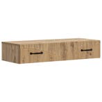 vidaXL Wandmontage Zijtafel Artisanaal eiken 87,5 x 34,5 x, Verzenden, Nieuw