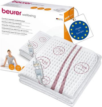 Onderdeken Beurer UB90 | Anti-allergie | 56% Korting, Ophalen of Verzenden, Overige kleuren, Eenpersoons, Deken of Dekbed