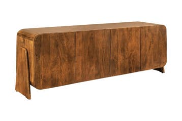 Dressoir BRASIL 175 cm mangohout bruin - 45788, Huis en Inrichting, Kasten | Dressoirs, Ophalen of Verzenden, Nieuw