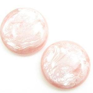10 x Polaris Cabochon 7mm Jais Baby Pink, Ophalen of Verzenden, Nieuw, Overige typen