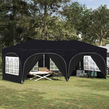 vidaXL Pop-up partytent 575 x 288 x 245 cm Antraciet Oxford, Verzenden, Nieuw, Partytent