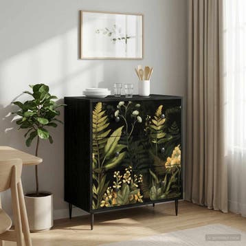 vidaXL Ladekast RHENEN Tropisch junglemotief 66 x 36,5 x 76, Verzenden, Nieuw
